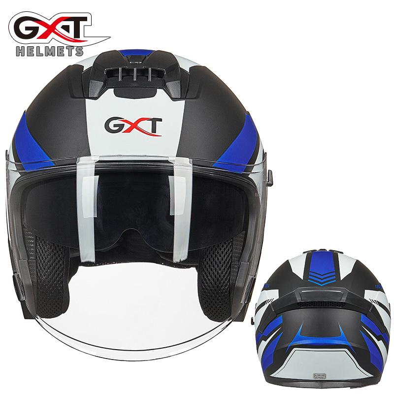 ジェットヘルメット ダブルシールド バイクヘルメット ハーフヘルメット 半帽 Helmet 男女兼用 バイク用品 全11色|moka-shop|09