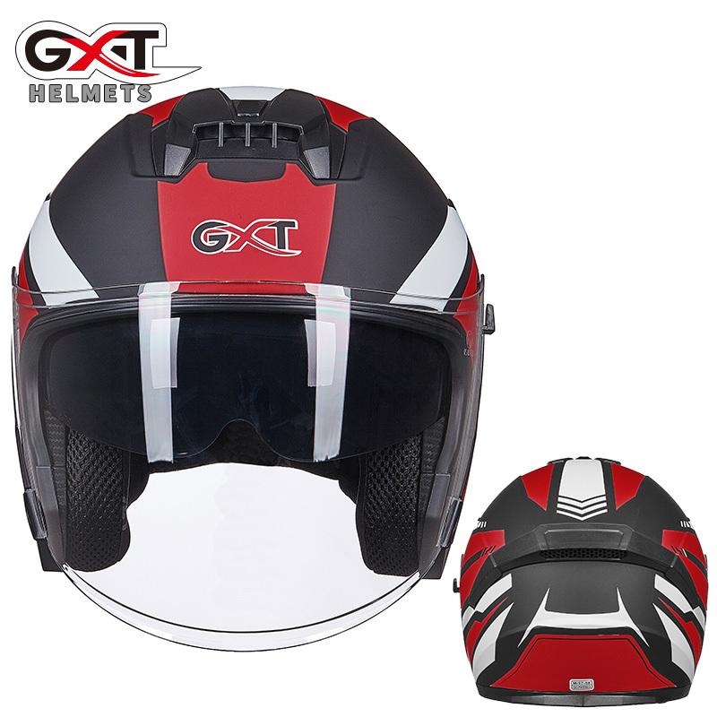 ジェットヘルメット ダブルシールド バイクヘルメット ハーフヘルメット 半帽 Helmet 男女兼用 バイク用品 全11色|moka-shop|10