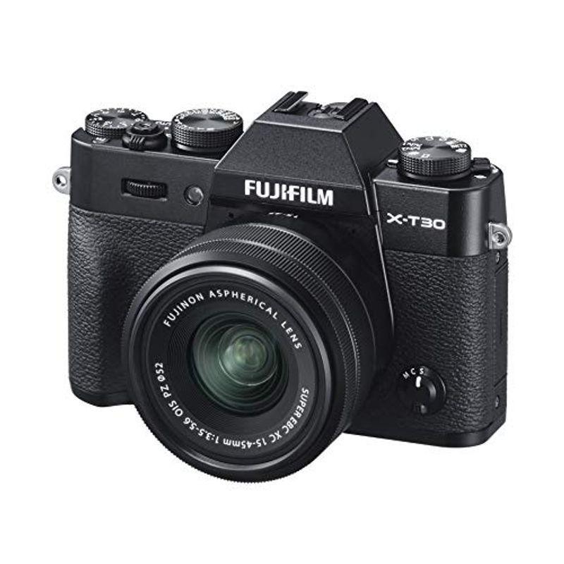 定番の中古商品 FUJIFILM ミラーレス一眼カメラ X-T30XCレンズキット ブラック X-T30LK-1545-B SDカード