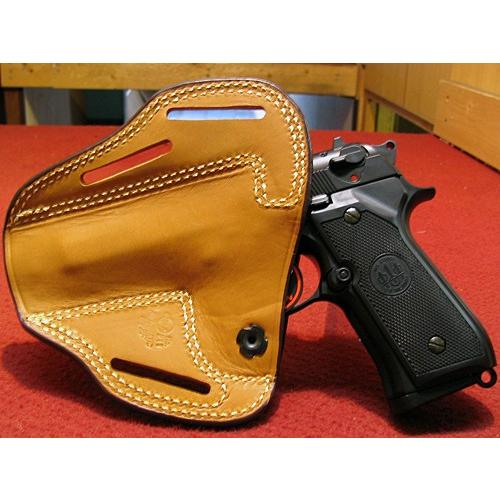 M13、M65専用　本革製ヒップホルスター Amazon | East.A シルエットホルスター 牛革製・ブラック No.233