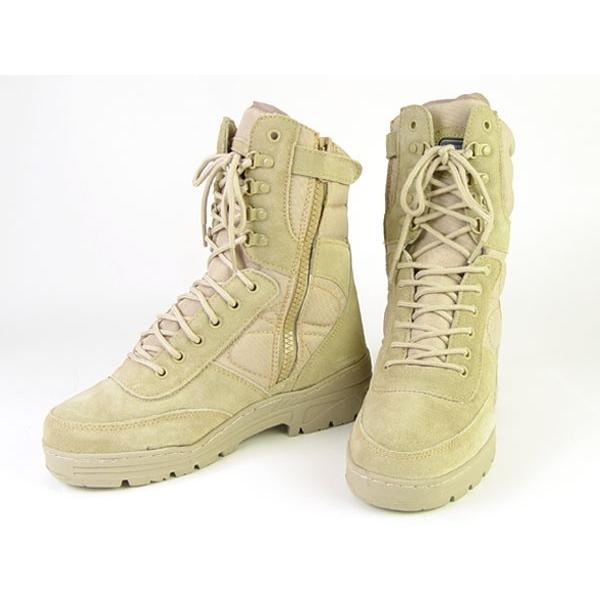 品多くタクティカルコンバットブーツ・サイドジッパー・BK TAN サバゲー、ミリタリー SHENKEL レディース SWAT コンバットブーツ ミリタリーブーツ サイドジッパー 23.5-24cm ブラック 黒 サバゲーブーツ