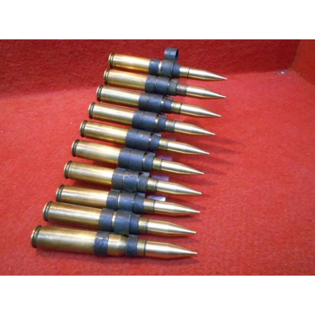 5％OFFクーポン】M2重機関銃用ダミーカートベルトリンク10連 真鍮製