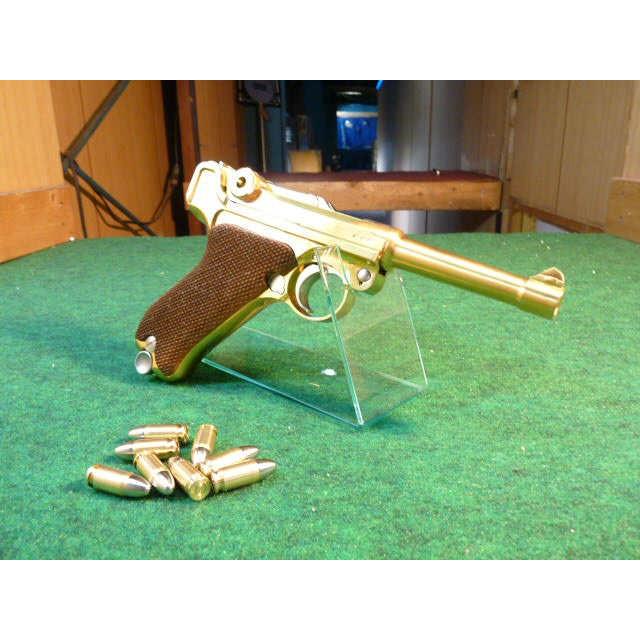 新同品：マルシン ルガー P08 4in ダミーカートリッジ モデルガン 木グリ 楽天市場】マルシン ルガー P08 木製グリップ ダミーカート仕様 8