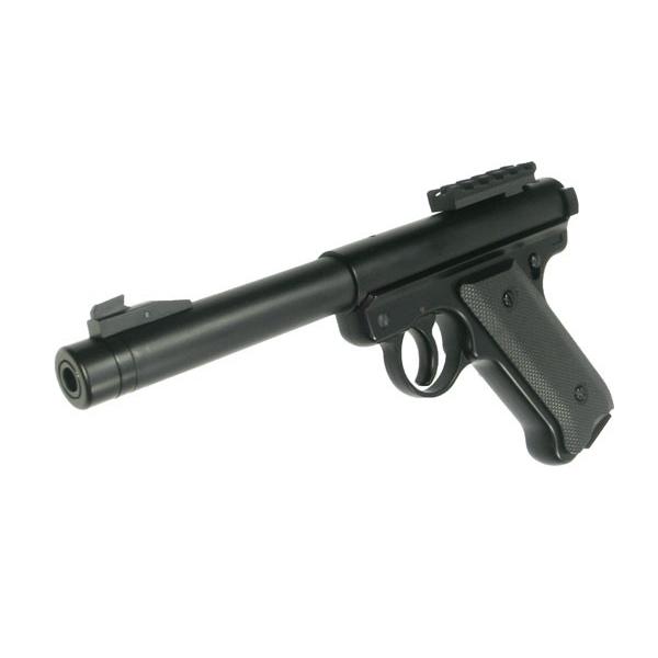 KJ WORKS ルガー MK1 22ターゲットピストル SILENT EVO 固定ガスガン