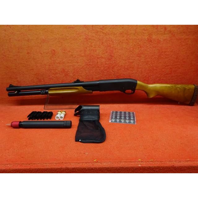 APS CO2ショットガン M870 フルサイズ 木製ストック : 総合エアガン