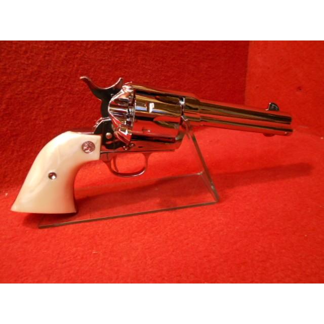 HWS SAA.45 シビリアン オールシルバー カート6発付 発火モデルガン