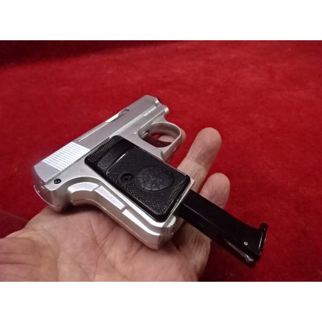 HFC フィクスドガスガン COLT 25オート BK/SVカラー サイレンサー付き