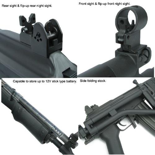 4/22(水)5％OFFクーポン】King Arms電動ガン GALIL SAR ブラック強化 