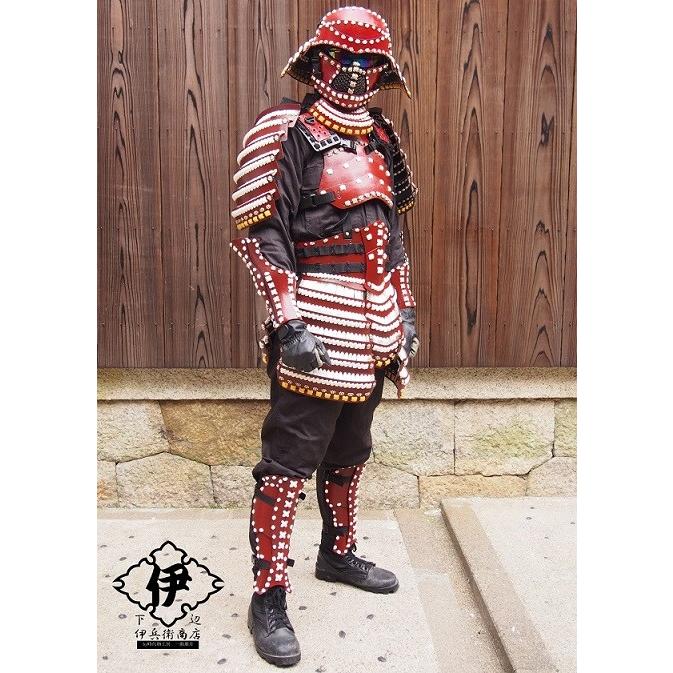 甲冑　時代物 8/1(金)5％OFFクーポン】タクティカル甲冑 赤揃え 時代物工房