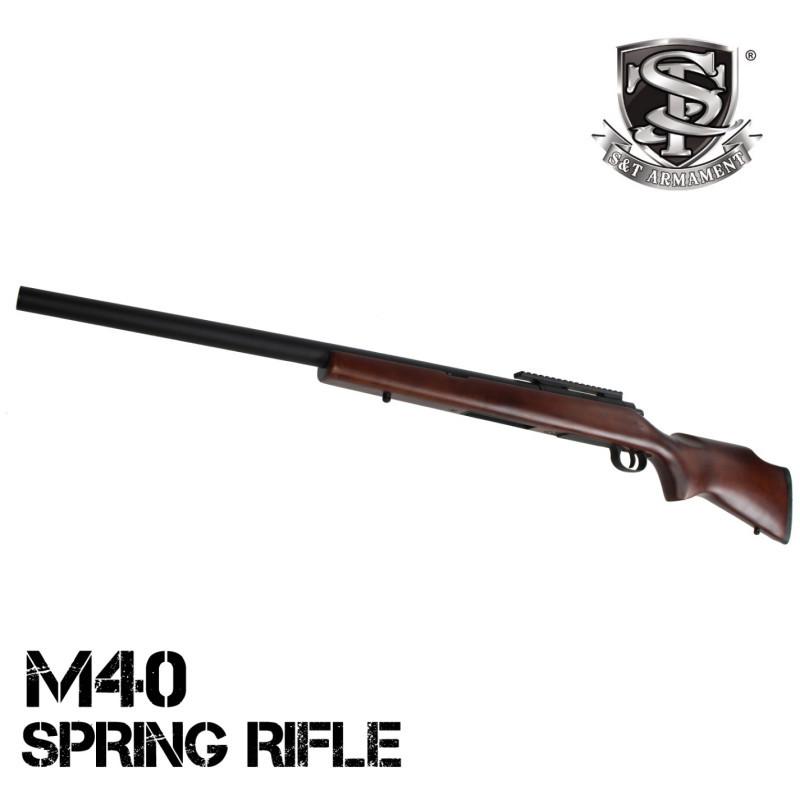 S&T エアーボルトアクション M40 リアルウッド : 総合エアガン S&T エアーボルトアクション M40 リアルウッド : 総合エアガン
