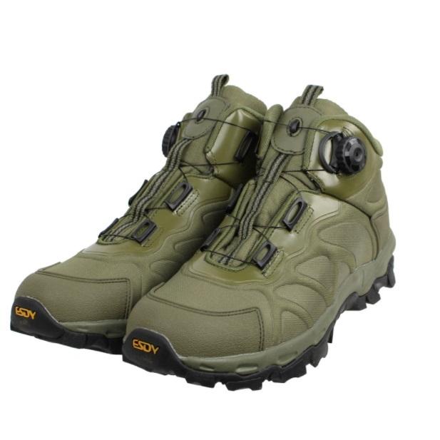 ESDY ダイヤル式タクティカルブーツ MID BK/DE/OD サバゲー サバイバル