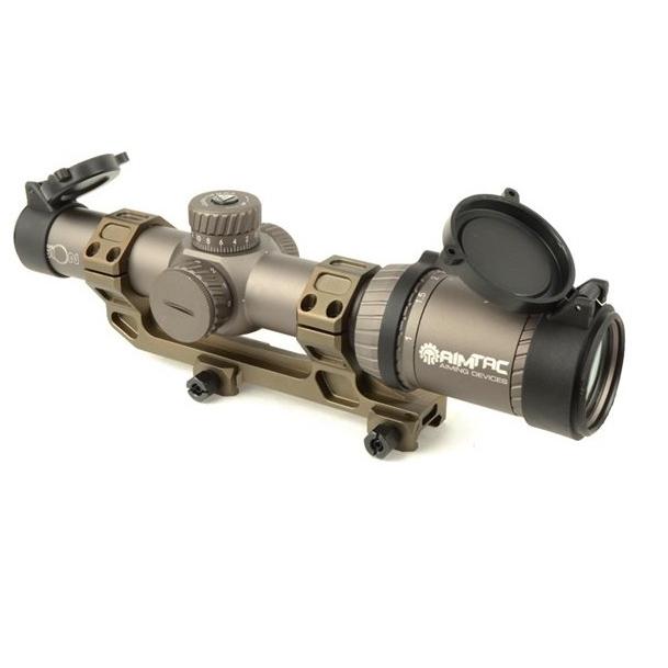 ARROW OPTICS / AIMTAC VISION HD 1-4.5x26 ライフルスコープ スコープマウントセット  ハードケース付き BK/DE （406）｜mokei-paddock｜05