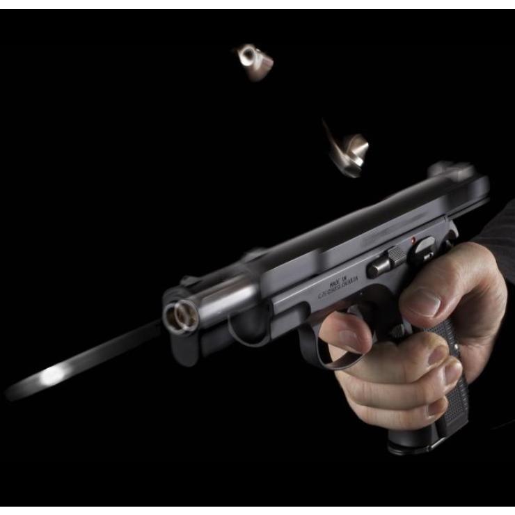 マルシン カートリッジ排莢 ガスブローバックガン CZ75 ブラックHW