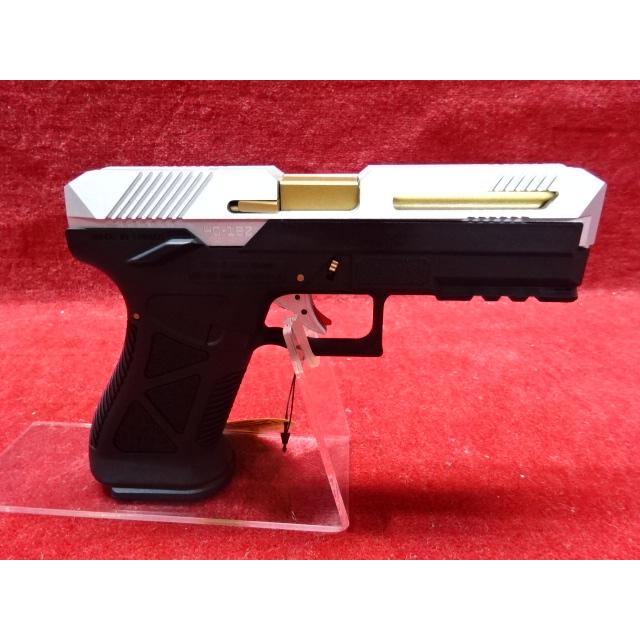 HFC メタルスライドガスブローバックガン G17カスタム HG-182 BK/SV