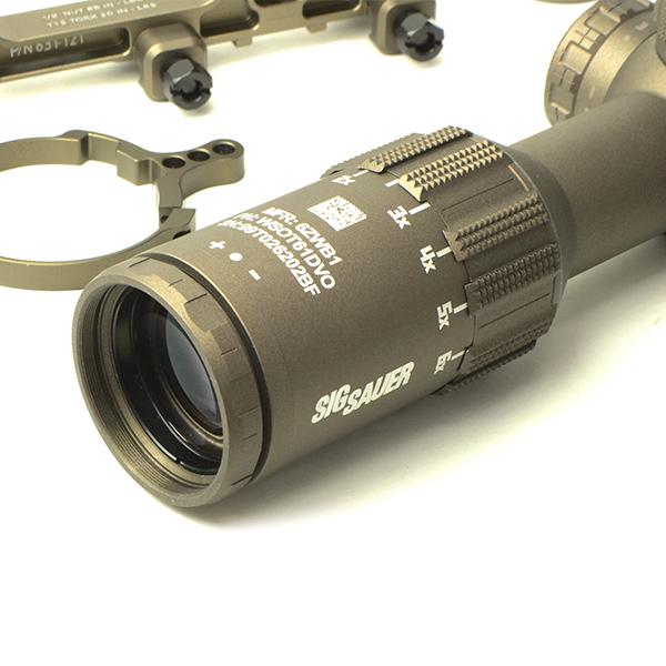 【4/22(水)5％OFFクーポン】Holy Warrior SIG SAUER TANGO 6T DVO 1-6X24mm タイプ ショートスコープ マウントセット デザートカラー(457)の画像