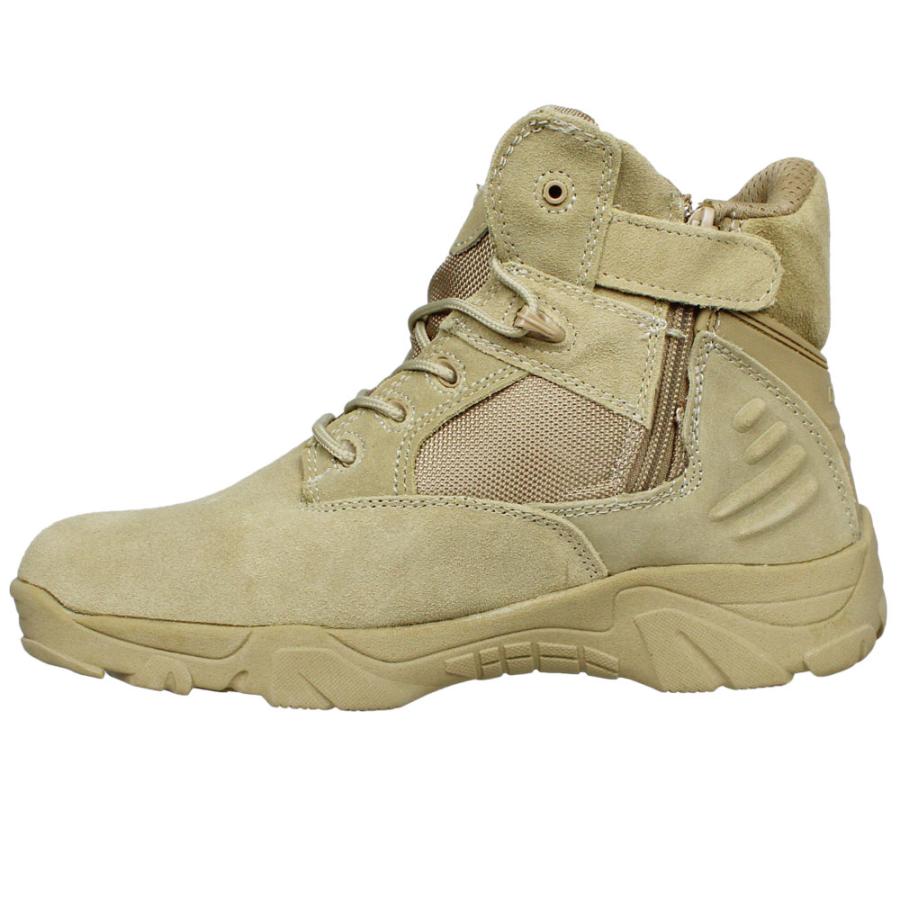 DELTAタイプ コンバットブーツ ハーフ ミリタリーブーツ デザート