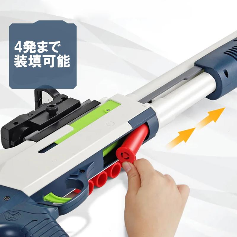 M1014タイプ カート式 スポンジショットガン White/Blue : 総合