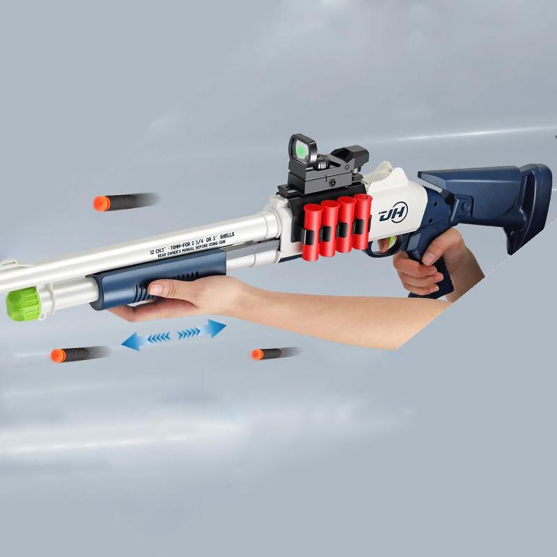 M1014タイプ カート式 スポンジショットガン White/Blue : 総合