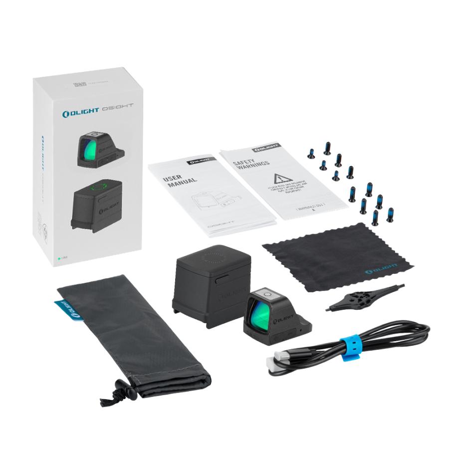 OSight 磁気充電カバー付き ドットサイト オーサイト 3 MOA グリーン