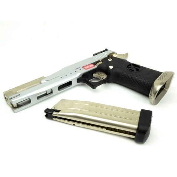 【4/22(水)5％OFFクーポン】ArmorerWorks AW-HX2201 JPバージョン ガスブローバックガン シルバーの画像