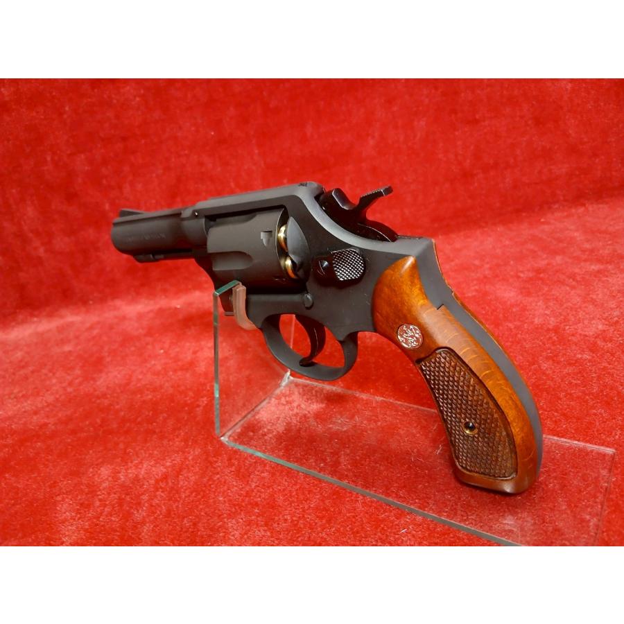 マルシン リアルカートガスリボルバー S&W M10 3インチ HW ハーフチェッカー木製グリップ仕様 Xカートリッジ_2