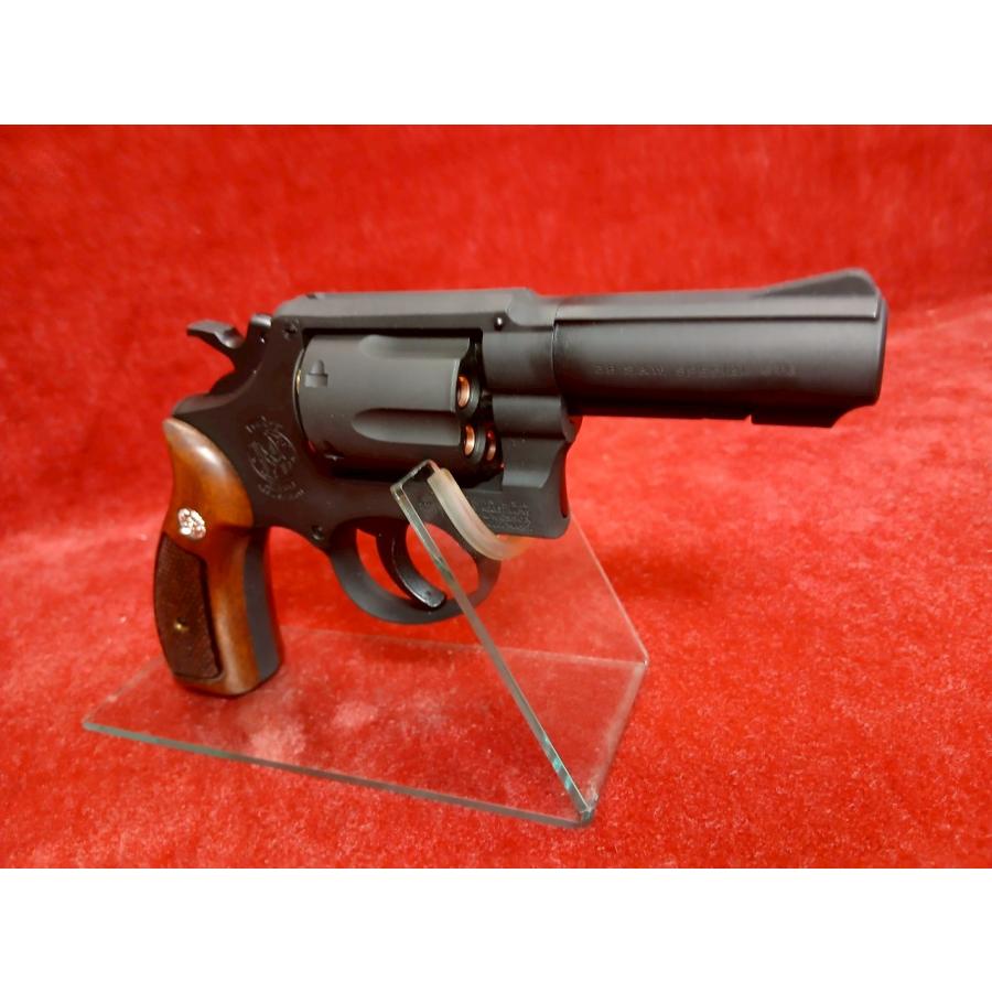 マルシン リアルカートガスリボルバー S&W M10 3インチ HW ハーフチェッカー木製グリップ仕様 Xカートリッジ_5