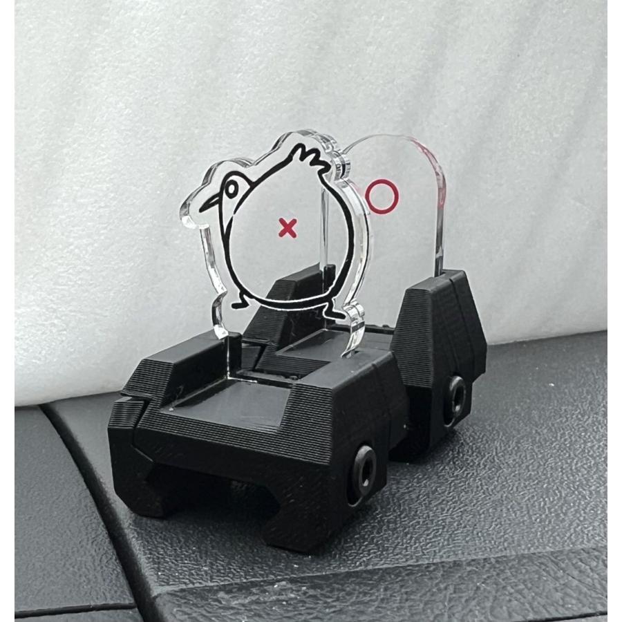 炸裂キウイ 20mmレール対応 フロント リアサイトセット けつあなVer