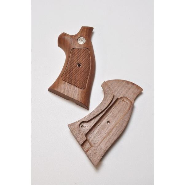 CAROM・マルイパイソン用木グリップ /ウォルナット・オーバースクエア