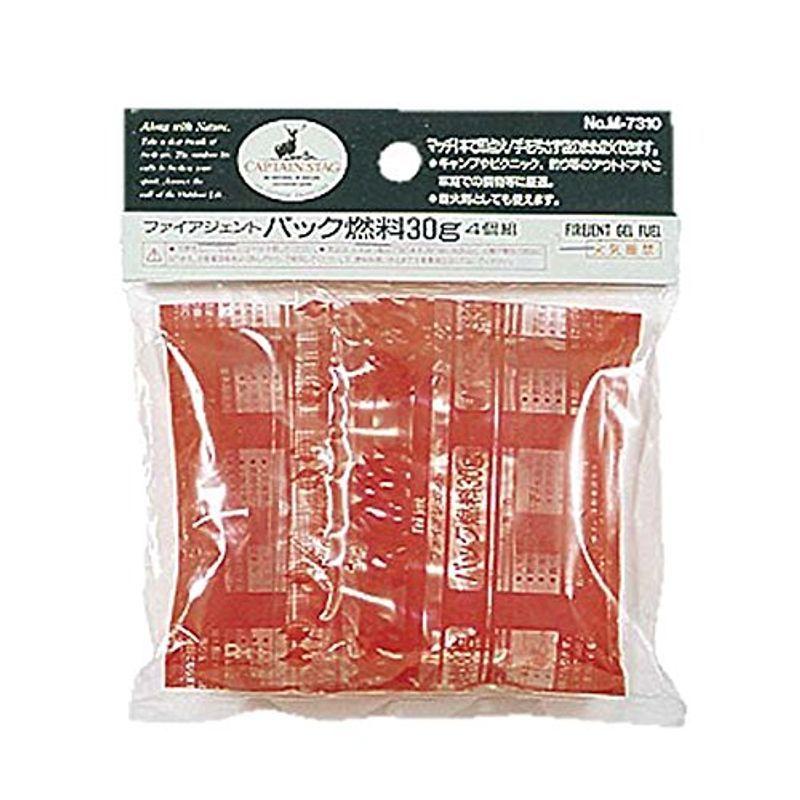 キャプテンスタッグ (CAPTAIN STAG) ファイアジェントパック燃料 バーベキュー用 30g 4個組 M-7310