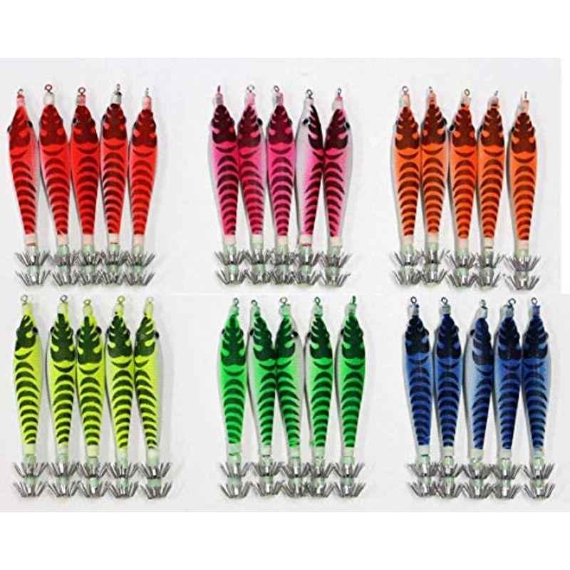 国内配送 釣具 仕掛け イカ釣り 0sute40hbmn30 30本 6色 浮きスッテ 4 0号 夜光 ソフトルアー Www Cosmopharmaint Com