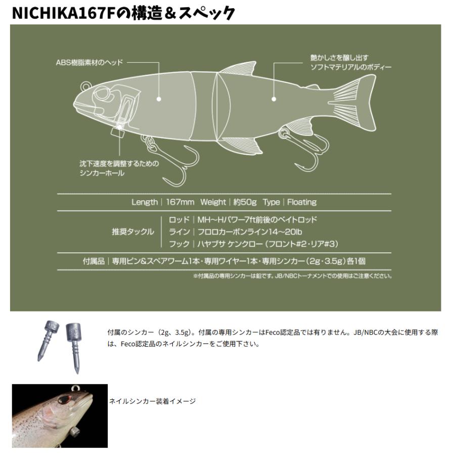 O.S.P ニチカ167F NICHIKA 日花 オーエスピー ビックベイト