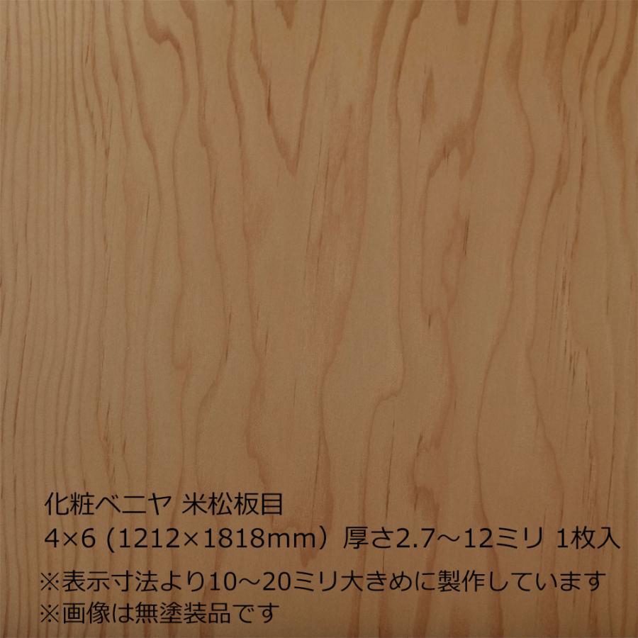 化粧ベニヤ 米松板目 4×6（1212×1818mm）厚さ2.7〜12ミリよりオプション選択 1枚入 合板 : こだわりの建材ショップ ...