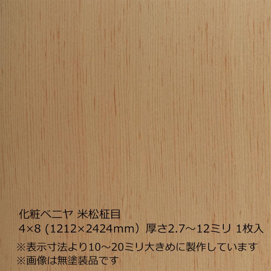化粧ベニヤ 米松柾目 4×8（1212×2424mm）厚さ2.7〜12ミリよりオプション選択 1枚入 合板 : こだわりの建材ショップ ...