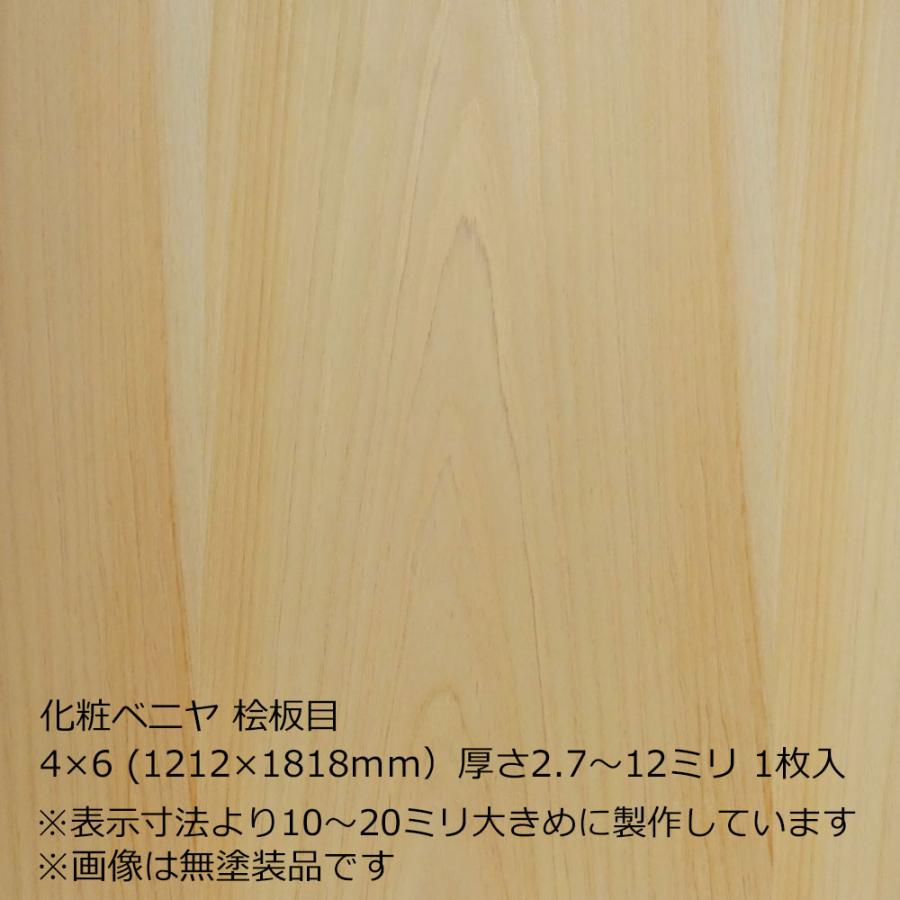化粧　ベニヤ板14枚セット　サイズ608x2750 化粧ベニヤ 桧板目 4×6（1212×1818mm）厚さ2.7〜12ミリより