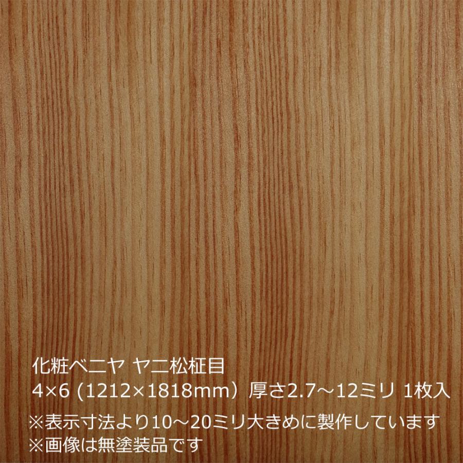 木目調ベニヤ19枚　合板　床　壁材　化粧材 化粧ベニヤ ヤニ松柾目 4×6（1212×1818mm）厚さ2.7〜12ミリより