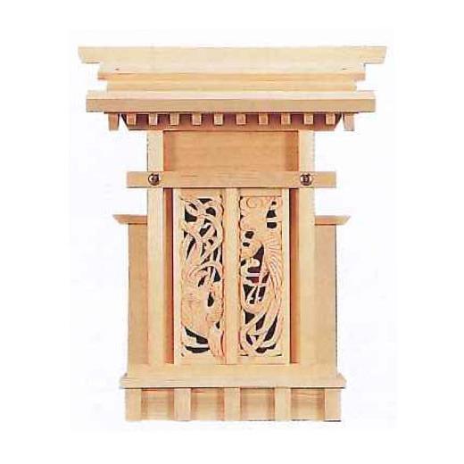 神棚 鳳翔一社 小 御簾付 木曽ひのき 394