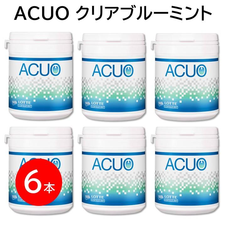 ACUO ロッテ アクオ ガム ボトル クリアブルーミント シュガーレス 6