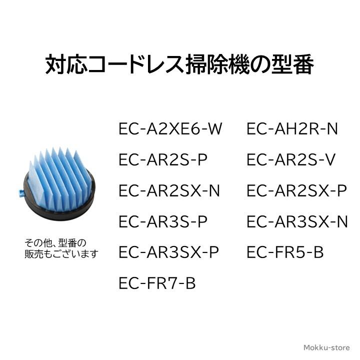 シャープ コードレス 掃除機 フィルター 交換品 純正品 2173370571 2173370543 高性能プリーツフィルター EC-A2XE6-W EC-AH2R-N EC-AR2S-P EC-AR2S-V など｜mokku-shop｜03