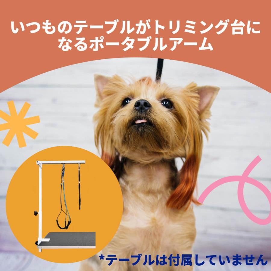 トリミングテーブル  ペット 折りたたみ アーム付属 小型犬から中型犬まで対応 楽天市場】【LINE登録ですぐ使えるクーポン配布中】 トリミング