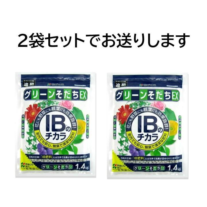 花ごころ IBのチカラ グリーンそだちEX 1.4kg 2袋セット IB肥料
