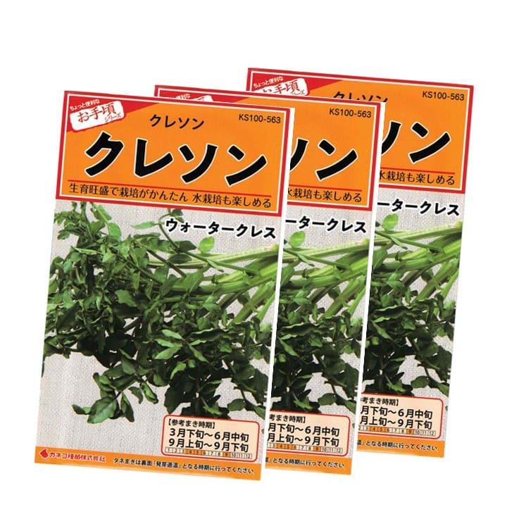 クレソン 種 3袋 家庭菜園 畑 プランター 栽培が簡単 水栽培も可能