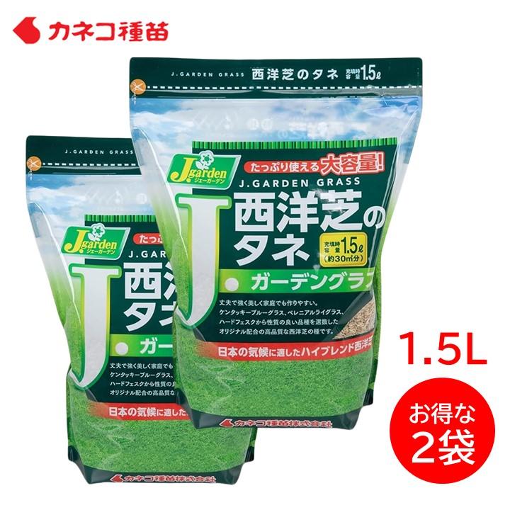 西洋芝の種 芝生 種 30平米 9坪分 1.5L 2袋セット 日本の気候に適した