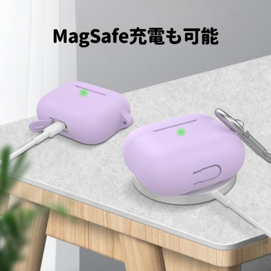 AHAStyle AirPods 3 ケース カバー 第三世代 かわいい カラビナ