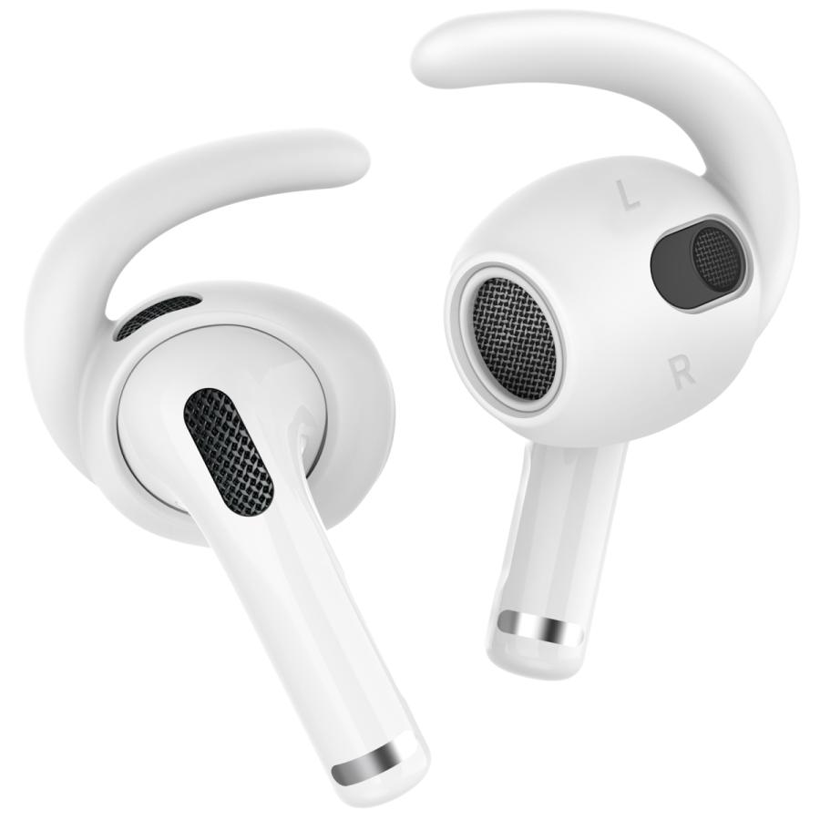 AirPods 第三世代  イヤーピース フック 3セット イヤホンカバー エアーポッズ 3 落下防止 イヤホン 外れ 防止 ランニング ケース付属 密着 シリコン AHAStyle｜mokku-shop｜02