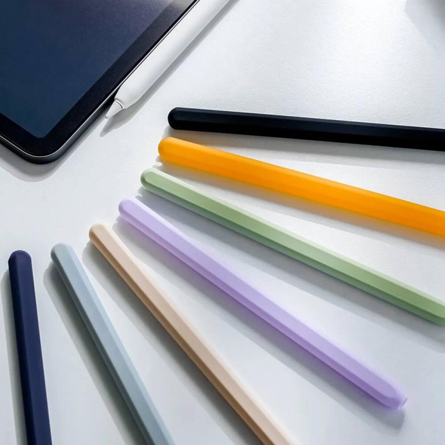 Apple Pencil 第2世代 カバー ケース アップルペンシル ワイヤレス充電可能 シリコン ipad ペンシルケース グリップ 滑り止め 保護 キャップ AHAStyle｜mokku-shop｜15