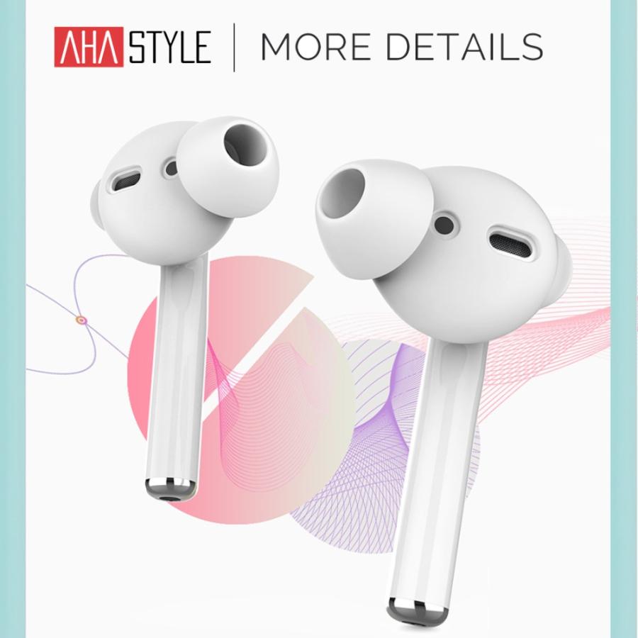 AirPods イヤーピース カナル型 イヤホン カバー イヤーフック エアーポッズ Earpods 落下防止 音質向上 収納ケース付き イヤホン 外れ 防止 AHAStyle｜mokku-shop