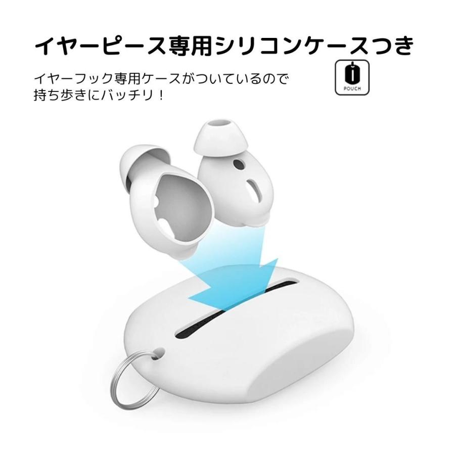 ホワイト 交換用イヤーピース カナル型 ケースはありません、両耳あります AHAStyle AirPods イヤーピース カナル型 イヤホン カバー