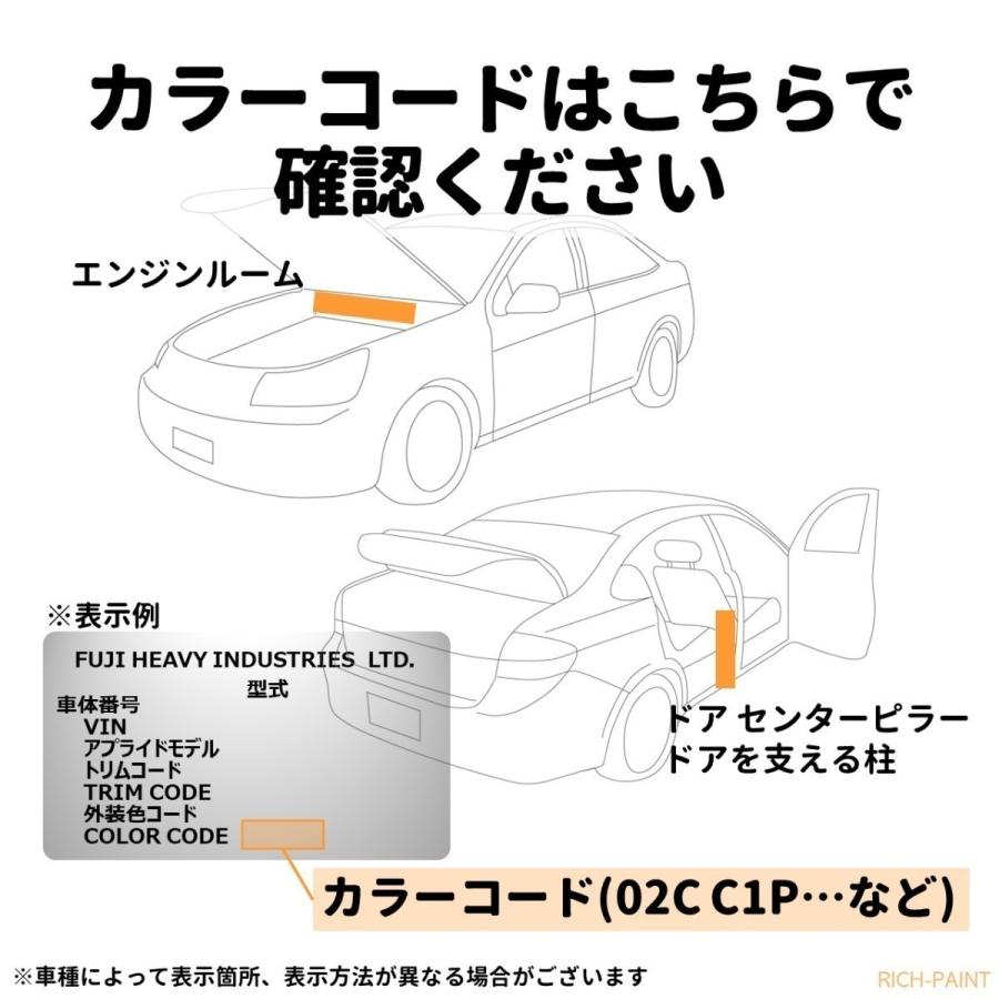 スバル クリスタルブラックシリカ D4S 車 塗料 希釈なし ロック