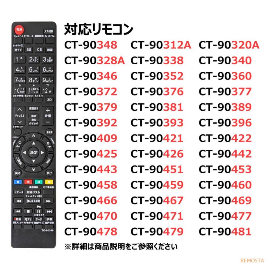 東芝 レグザ テレビ リモコン 電池付き Ct Ct 903a Ct Ct Ct Ct 903 Ct Ct など Toshiba Regza 代用リモコン リモスタ To Ct 01 Dnt モックストア 通販 Yahoo ショッピング