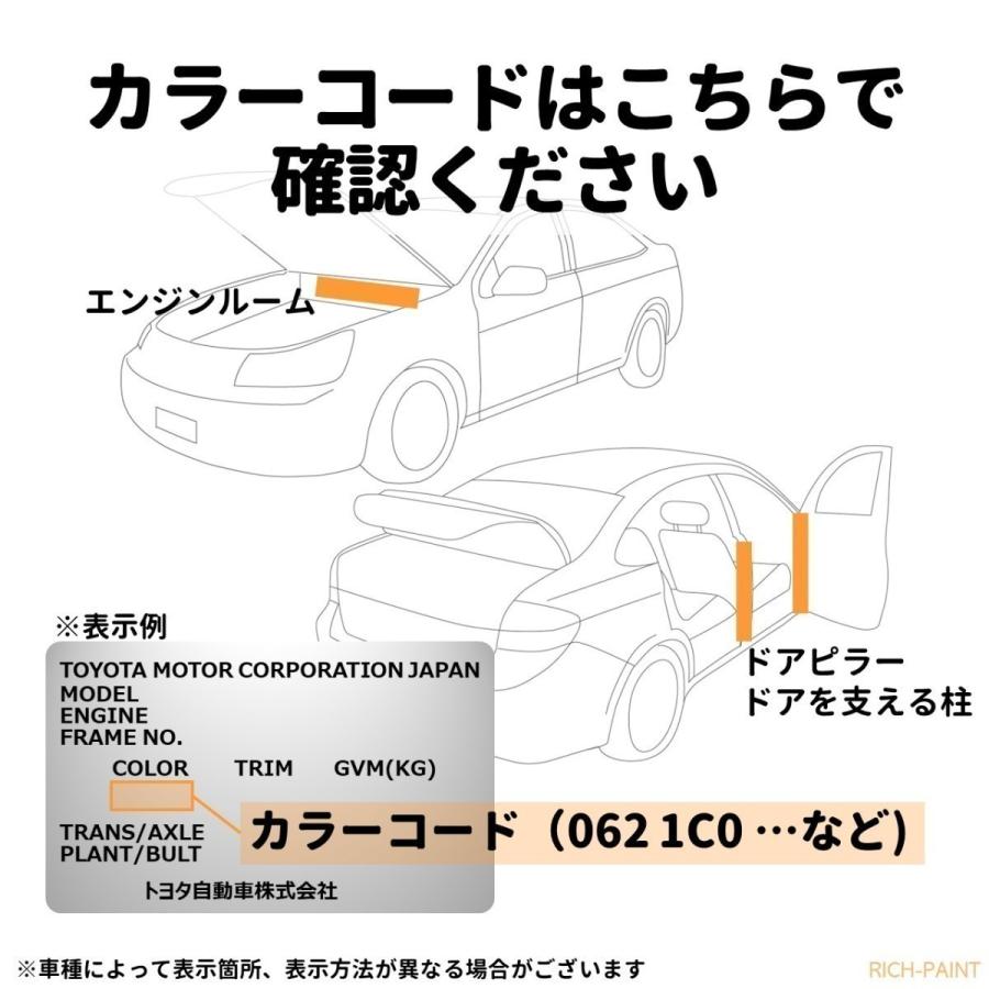 トヨタ ブラック 202 車 塗料 希釈なし ロックペイント 1液ベース プロ